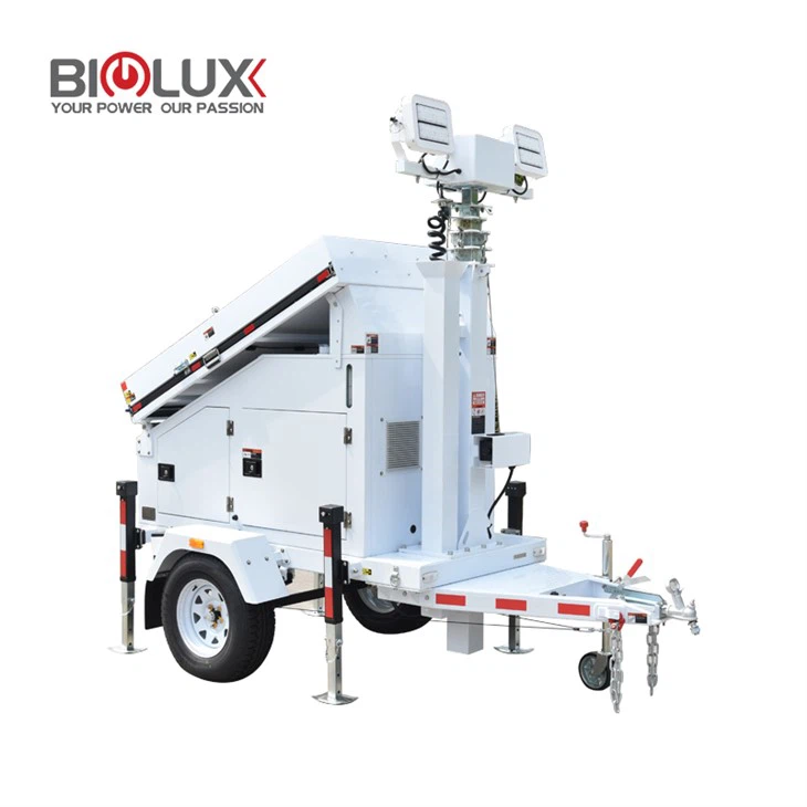 Прицеп для мобильного наблюдения 30000 лмс с контроллером Victron