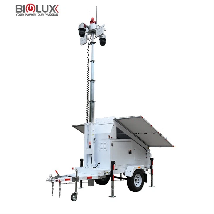 BIGLUX Solar Trailer Solar Panels With Solar Security Camera