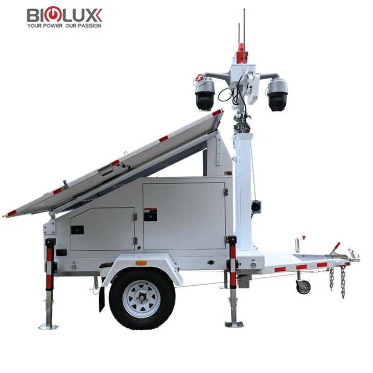 BIGLUX Solar Trailer Solar Panels With Solar Security Camera