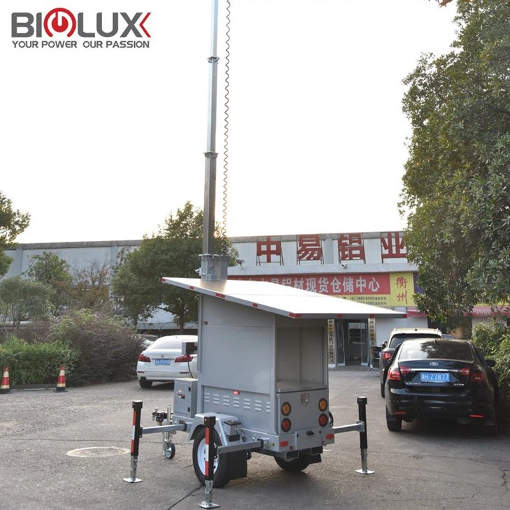 Portable Mobile Solar Surveillance Trailer