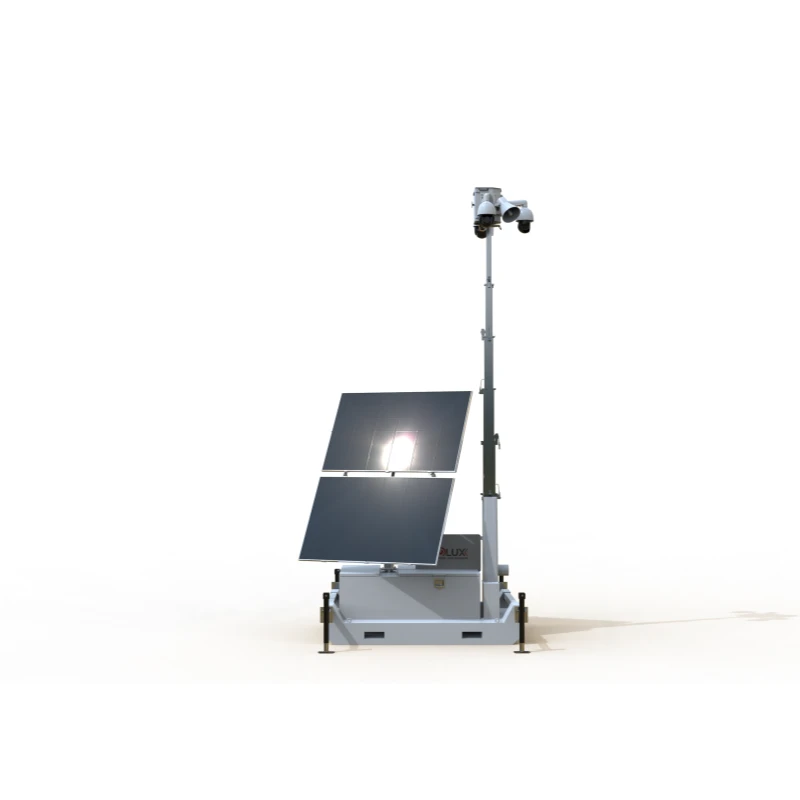 Skid Design Solar Surveillance Tower