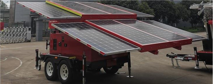 4KW Mobile Solar Generator Double Axle