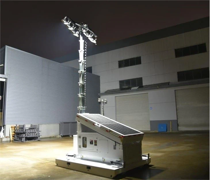 Mobile Mining Skid Solar Light Tower