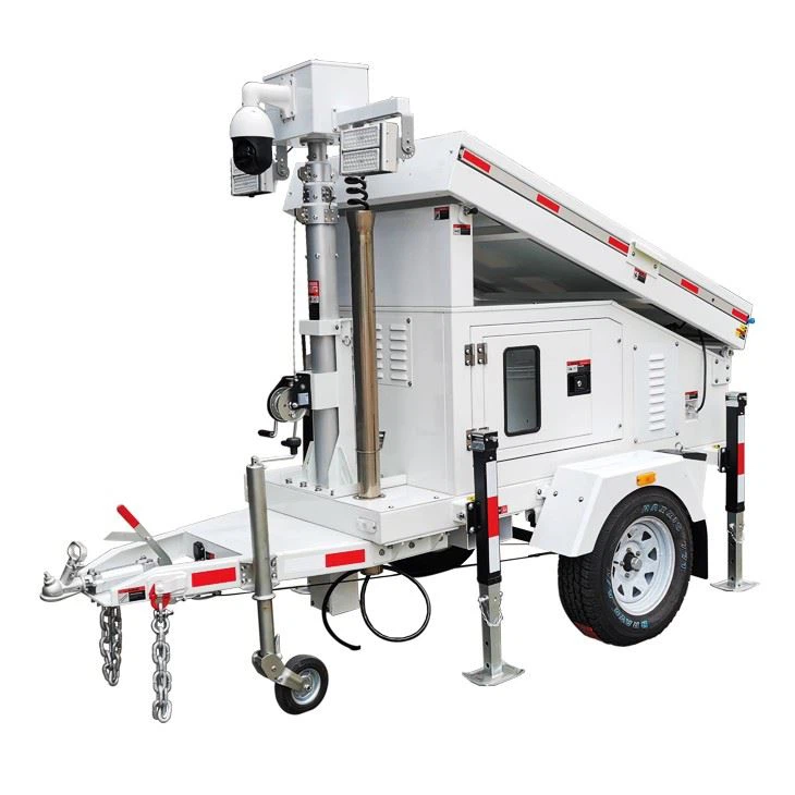Mobile Solar Light And CCTV Tower
